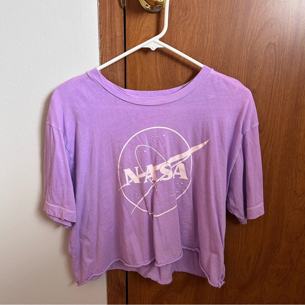 American Eagle Outfitters Purple Crop Top